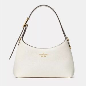 NWT Kate Spade Cream Shoulder Bag with Gold Accents